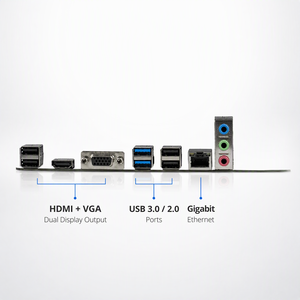 H81 Computer-Mainboard Intel LGA 1150 Sockel 4. Generation Core <span class=keywords><strong>CPU</strong></span> Dual-Channel DDR3 M.2 NVMe SSD SATA MATX Desktop-Board - Product Image 4