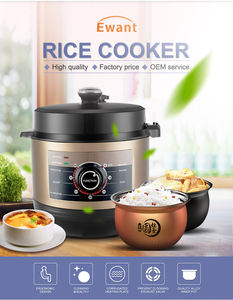 Ewant Prix abordable <span class=keywords><strong>Autocuiseur</strong></span> électrique domestique haute pression 800W 4L 5L 6L en acier inoxydable <span class=keywords><strong>rouge</strong></span> gris 12-en-1 - Product Image 6