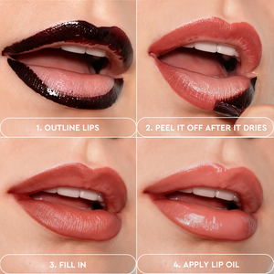 Vente en gros de gloss à lèvres mat double-embout peel-off imperméable, marque privée, maquillage OEM personnalisé, effet velours, ensemble 2-en-1 gloss et huile à lèvres - Product Image 5