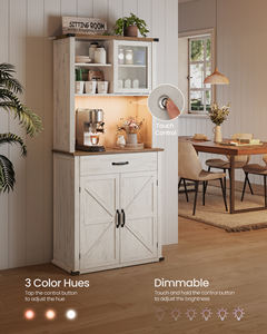 <span class=keywords><strong>VASAGLE</strong></span>-<span class=keywords><strong>Armario</strong></span> <span class=keywords><strong>de</strong></span> <span class=keywords><strong>almacenamiento</strong></span> independiente grande con cajón, aparador blanco, con luces y estación <span class=keywords><strong>de</strong></span> carga - Product Image 3