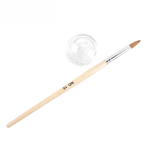 Pinceau à ongles en acrylique Kolinsky, étiquette privée OEM, forme ronde, différentes tailles, pinceau professionnel pour la manucure en salon - Product Image 3