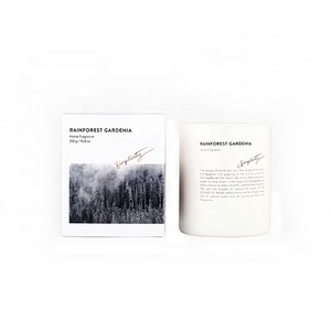 M &amp; sentido sonido del viento de 8*9,5 cm hoja de abedul de vidrio de lujo personalizado hecho a mano <span class=keywords><strong>vela</strong></span> de soja - Product Image 2