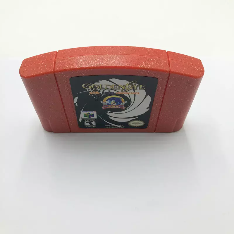 Golden eye with sonic characters