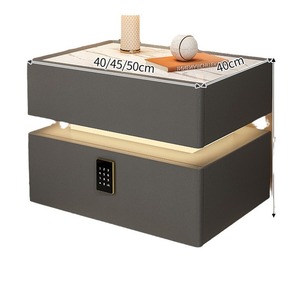 Muebles <span class=keywords><strong>de</strong></span> Dormitorio al por Mayor, Mesitas <span class=keywords><strong>de</strong></span> <span class=keywords><strong>Noche</strong></span> Blancas Modernas con 2 Cajones, Mesa Auxiliar con Patas Doradas, Gabinete <span class=keywords><strong>de</strong></span> Almacenamiento para Proyectos Hoteleros - Product Image 2