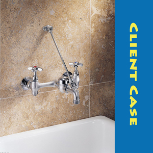 Robinet pulvérisateur mural <span class=keywords><strong>professionnel</strong></span> industriel à double poignée avec <span class=keywords><strong>douchette</strong></span> extractible pour <span class=keywords><strong>évier</strong></span> de cuisine, restaurant et bar - Product Image 6