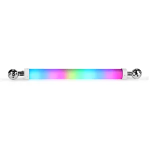 LED Tubo de 360 Graus Luzes Programáveis do Palco 144LEDs 24Pixels 22W RGB Milky PC Pixel Light Tube Para Discoteca Fashion Show