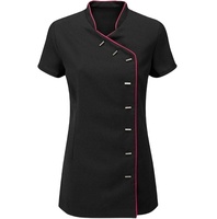 Tunique à Manches Courtes pour Femmes, Uniforme de Spa, Salon de Coiffure et Esthéticienne, Massage