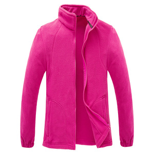 Giacca in pile polare traspirante da <span class=keywords><strong>donna</strong></span> per gli sport invernali per l'arrampicata all'aria aperta per campeggio uniforme da <span class=keywords><strong>lavoro</strong></span> con colletto rialzato - Product Image 5