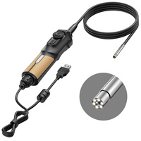 THINKCAR TES102 Cámara de Video Endoscópica USB con Doble Lente y Rotación de 180° para Inspección en Talleres y Automóviles