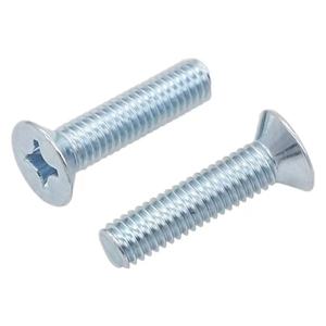 Viti a <span class=keywords><strong>testa</strong></span> <span class=keywords><strong>svasata</strong></span> piatta Phillips in acciaio al carbonio zincato DIN 965, metriche M2 M3 M4 <span class=keywords><strong>M5</strong></span> M6 M8 M10 CLASSE 4 - Product Image 4