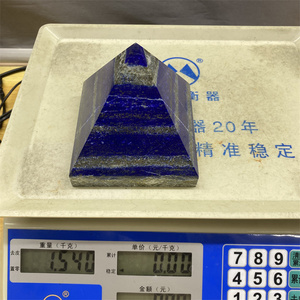 10cm tinh thể kim tự tháp đá tự nhiên Tay Chạm Khắc đánh bóng <span class=keywords><strong>Lapis</strong></span> lazuil tinh thể kim tự tháp cho thiền - Product Image 5