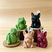 Bougie parfumée créative en forme de doigt d'honneur, figurine d'animal amusante, pour cadeau farfelu, souvenir de fête, décoration de la maison, accessoire de photographie