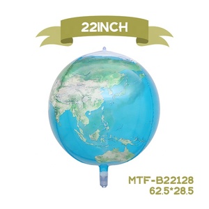 Globos de película de aluminio Mylar, Globos inflables de helio de 22 pulgadas, para Mapa de Planeta y tierra gigante, venta al por mayor - Product Image 2