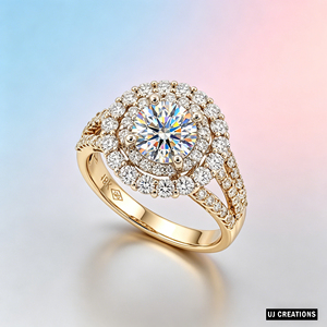 Bague de mariage personnalisée en or massif S925/10K/14K/18K avec diamant rond brillant de 1,0 carat cultivé en laboratoire, qualité VVS-VS - Product Image 6