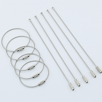 Anneaux de câble métalliques en acier inoxydable de 1,5 mm, anneaux de câble à vis, chaîne de câble en acier coloré