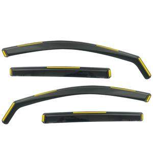 Déflecteurs de vent et de pluie pour fenêtres, pare-soleil 4 pièces pour Peugeot 408 2022+, en PC, installation avec ruban 3M - Product Image 2