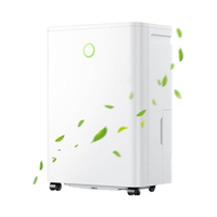 Cosmart Air 12L/jour déshumidificateur d'air 24H minuterie dégivrage automatique Drainage continu contrôle de l'humidité pour les grandes chambres