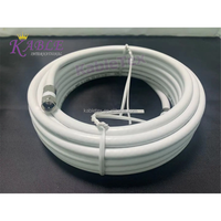 Cable Coaxial KableTex RG6 con Conector F de Cuádruple Blindaje, 50 Ohm, Multimedia, Comunicación CCS, Hecho en Zhejiang