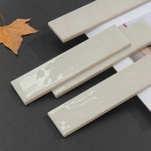 Azulejos de <span class=keywords><strong>pared</strong></span> de baño de cocina blanca de estilo retro francés 60X240 azulejos de <span class=keywords><strong>Color</strong></span> bajo vidriado pequeños hechos a mano ladrillo de tira larga - Product Image 6