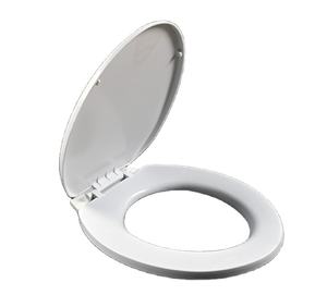 غطاء مقعد مرحاض بلاستيكي من البولي بروبيلين بطيء الإغلاق من بوفان للأدوات الصحية مع وظيفة الفك السريع وتصميم محمول للحمام - Product Image 1