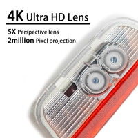 Nouvelles lumières de bienvenue LED dynamiques pour projecteur 5W, accessoires de lumière de porte de voiture à double lentille pour Golf 6/7, Passat B7/B5, Touran