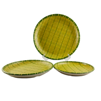 Ensemble d'assiettes en mélamine personnalisées de 8/10/12 pouces, ensemble de vaisselle chinoise en mélamine, ensemble d'assiettes de service en bambou pour hôtel