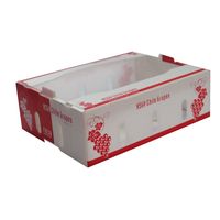 Boîtes d'emballage pour fruits et légumes en plastique moulé, recyclables, personnalisables, avec impression UV/sérigraphie