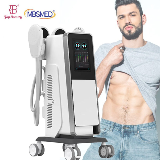 4 Handles Tesla Body EMS Sculpting Machine Electronic Muscle Stimulator