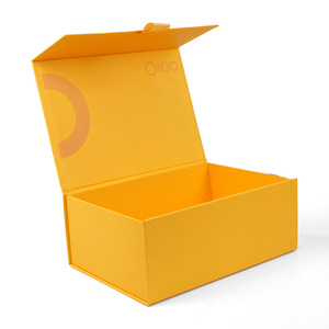 Luxury Folding <b>Box</b> Yellow Rigid Magnetic Good Quality <b>Box</b> Customized <b>Gift</b> Paper <b>Box</b> for Packing <b>Gifts</b> Clothing Shoes - Product Image 1