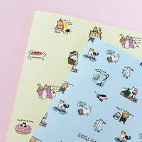 Porte-documents A4 en papier durable avec impression personnalisée de logo amusant pour chat et chien