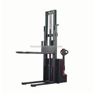 1 Ton to 2 Ton Fully Electric <b>Pallet</b> Stacker with Adjustable Fork CE Certified Warehouse Forklift - Product Image 4