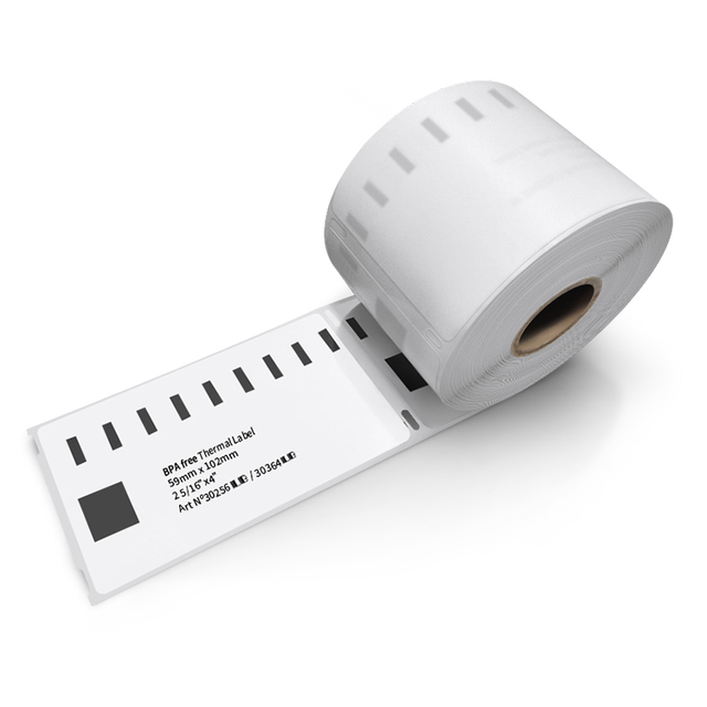 Custom Dymo 4XL 30252 99012 Small Label Writer Coating Printing Paper Printer Rolls Thermal Self Adhesive Machine 4x6  Lebel