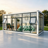 Maison conteneur de luxe respirante et pliable, moderne, prête à l'emploi, pour résidence familiale, bureau, bâtiment, usine, entrepôt, hôtel, villa