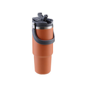 Gobelet de meilleure qualité avec poignée et bouteille d'eau isolée en acier inoxydable thermos à paille - Product Image 1