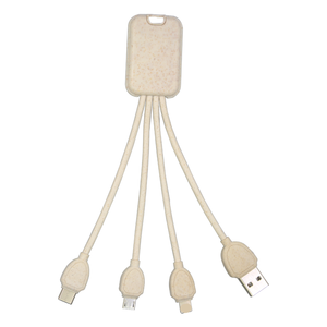 Câble de charge multifonctionnel 4 en 1 en matériau biodégradable pour téléphone portable, vente chaude - Product Image 2