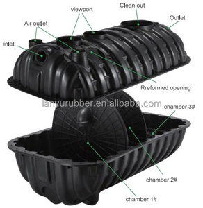 Fosse septique PE-HD à trois chambres, Fosse septique souterraine détachable, Fosse septique bio PP - Product Image 1