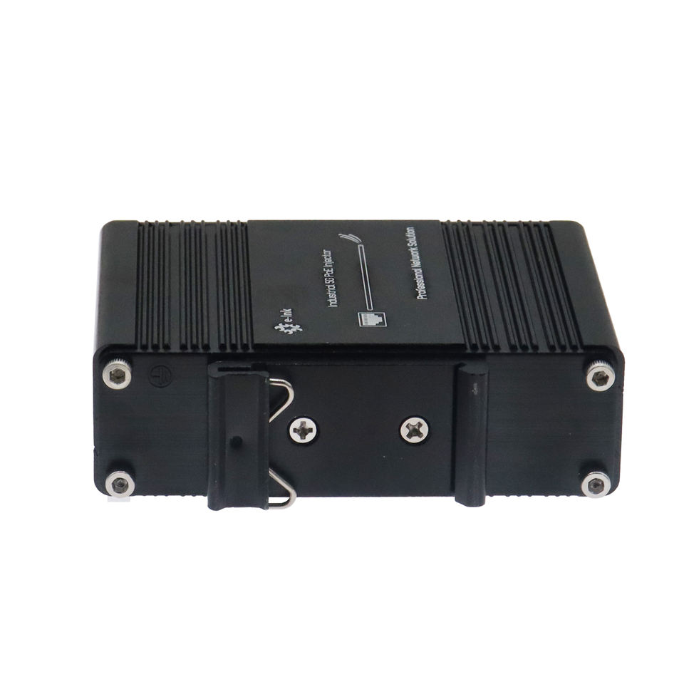Industrial 5G PoE+ Injector Hardened IEEE802.3at/bt 30~90W Optional PoE Adapter with 12-48VDC Input DIN-Rail and Wall Mount