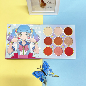 Dessin animé fille modèle livre 59 <span class=keywords><strong>couleur</strong></span> nacré mat brillant <span class=keywords><strong>film</strong></span> point culminant blush multicolore multicouche <span class=keywords><strong>palette</strong></span> de fard à paupières - Product Image 1