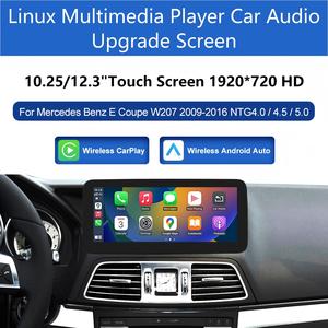 Pantalla Táctil HD Inalámbrica de 10.25/12.3 Pulgadas con CarPlay Android Auto Linux para el Tablero de <span class=keywords><strong>Mercedes</strong></span> Benz Clase <span class=keywords><strong>E</strong></span> Coupé W207 2009-2016 NTG 4.0/4.5/5.0 - Product Image 1