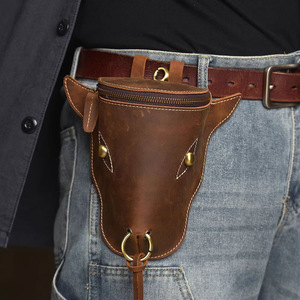 Porte-monnaie pour homme en cuir PU, motif tête de taureau, avec sangle amovible, pour usage quotidien - Product Image 1