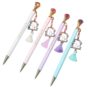 Crayon mécanique multicolore <span class=keywords><strong>au</strong></span> design créatif et élégant pour filles, fournitures scolaires et de bureau avec pendentif <span class=keywords><strong>papillon</strong></span> - Product Image 2