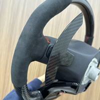Volant en cuir suédé en fibre de carbone personnalisé en gros pour Benz W205 W206 W214 W213 W222 W223 C257 pour AMG GT GLE GLS