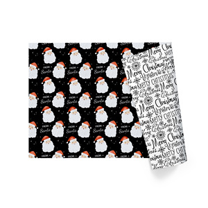 Classic Country Blue Checkered Wrapping <b>Paper</b> PE Waterproof Recyclable Coated Plaid Print 110g/m Baby Boy Shower Birthday - Product Image 3
