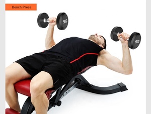 Free Weight Black Fixed <strong>Rubber</strong> <strong>Dumbbell</strong> Set Weight Lifting Gym <strong>Dumbbell</strong> - Product Image 6