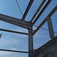 Structure en acier soudé galvanisé à chaud certifiée CE moderne pour bâtiments de bureaux, ateliers, hôpitaux, abris scolaires et garages