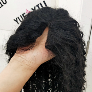Nuovo V parte parrucca capelli umani ricci capelli grezzi sottile senza colla V parte parrucca/U parte parrucca si fondono con la propria attaccatura dei capelli - Product Image 4