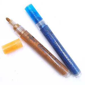 Pincel de pintura DIY, 12 colores, pluma brillante de punta fina, pintura artística para estudiantes, marcador de creación de grafiti, juego de papelería - Product Image 3