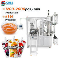 Machine de capsulage remplissante de poche de bec automatique pour l'emballage de boisson de lait de jus pour les composants liquides visqueux de noyau de shampooing