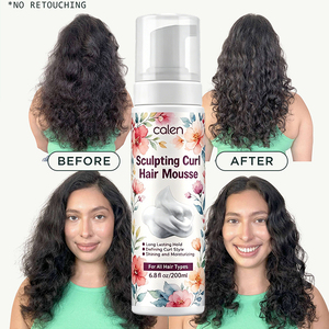 <span class=keywords><strong>Mousse</strong></span> coiffante hydratante entièrement naturelle pour <span class=keywords><strong>boucles</strong></span>, fixation forte, marque privée personnalisée - Product Image 2