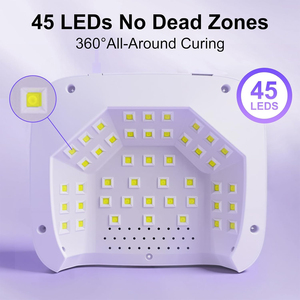Séchoir à ongles en gel UV LED 45 LED 268W avec capteur automatique, écran LCD, 4 minuteurs, faible chaleur, sans zones mortes, pour salon et usage domestique, vernis gel - Product Image 2
